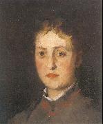 Leibl, Wilhelm Portrait of Lina Kirchdorffer Spain oil painting artist